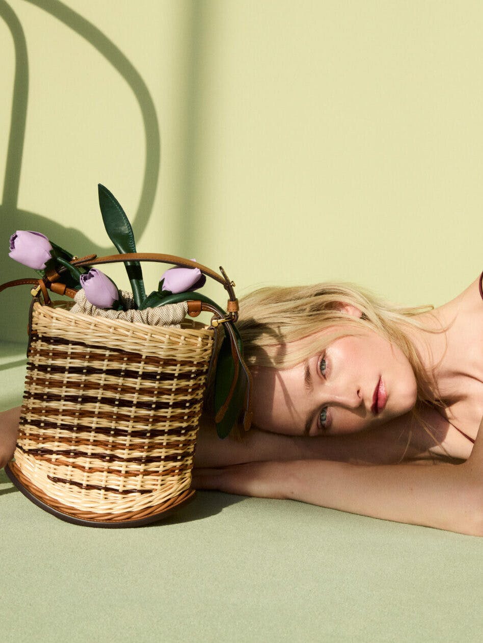 Pin Mini Bucket Osier Natural - Hazel - Top handles