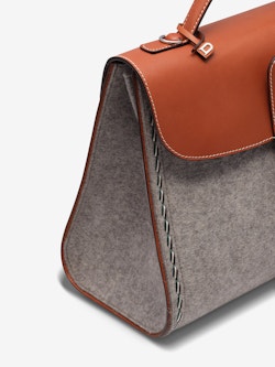 Delvaux Brillant GM Leather Handle Bag
