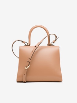 DELVAUX leather shoulder bag Brillon chain wallet beige color W20.5 x  W11.5cm