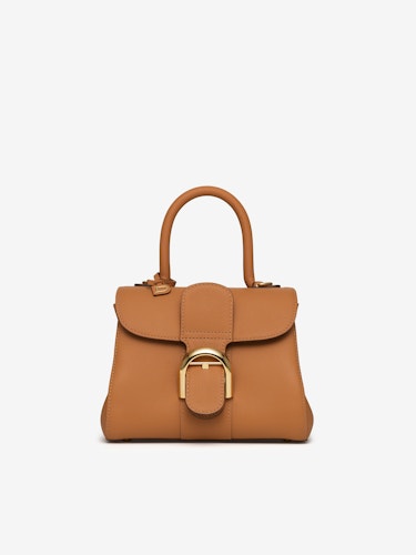 Delvaux - Authenticated Brillant Handbag - Leather Beige Plain for Women, Very Good Condition