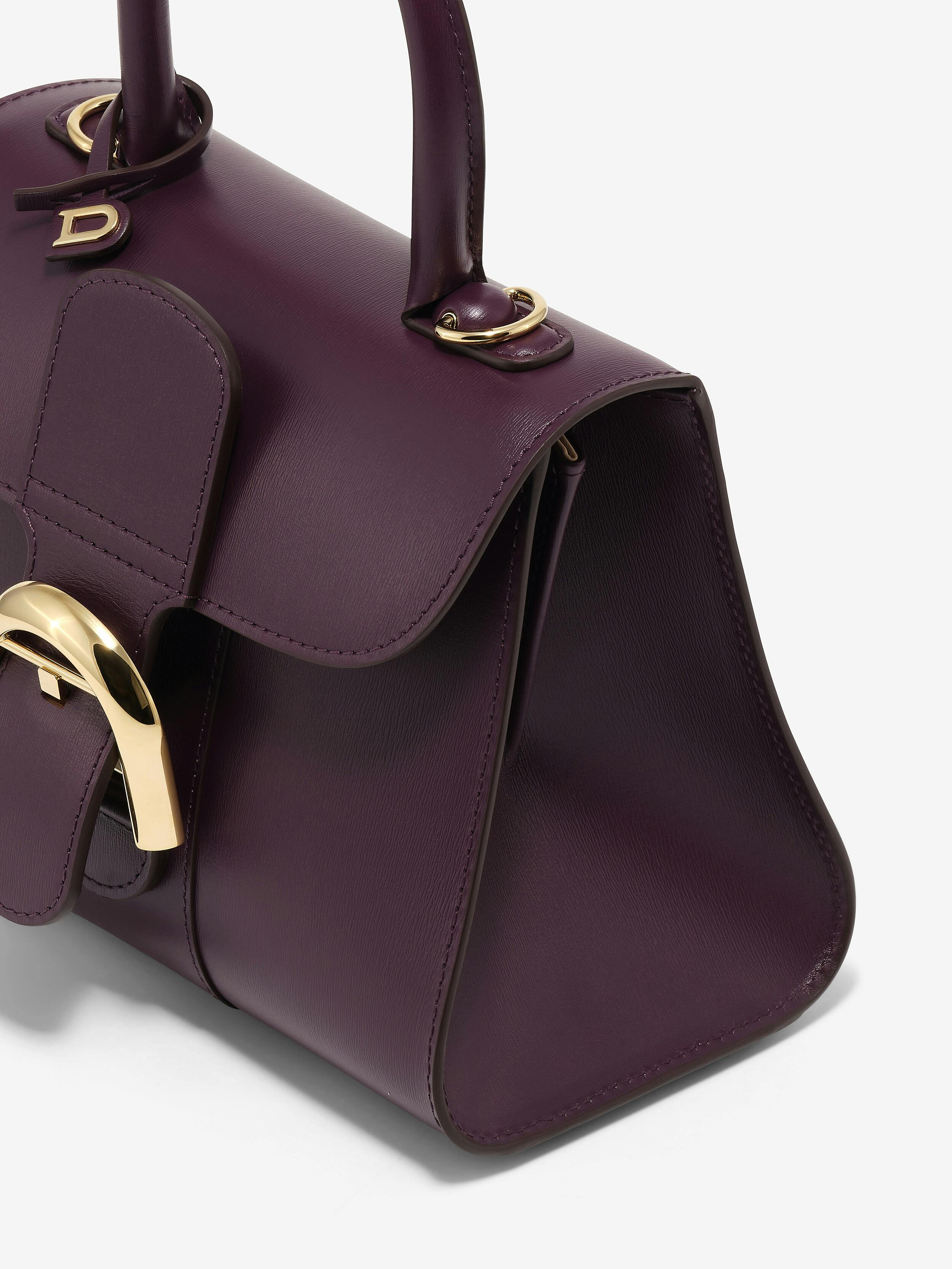 DELVAUX タンペートミニ　pm パープル Brillant-Mini-S-Box-Calf-