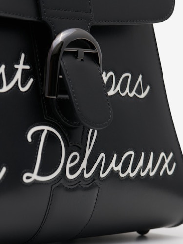 Delvaux Brillant GM Men's Leather Briefcase Black