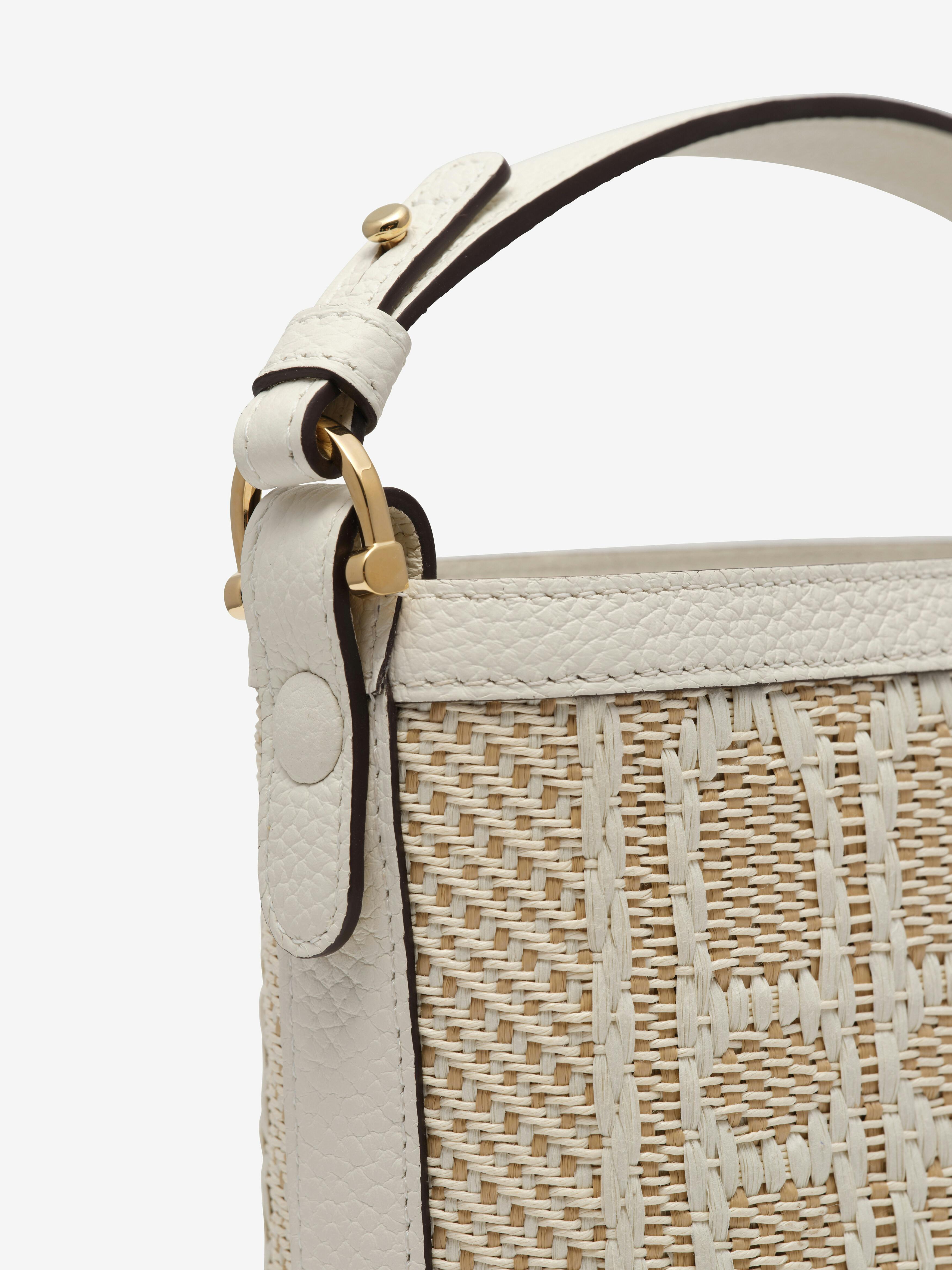 Pin Mini Bucket Illusion Natural - Ivory - Top handles