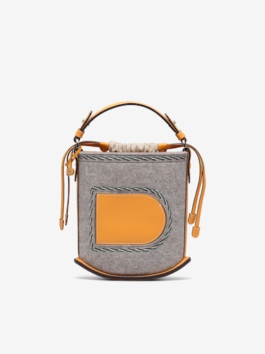 Brillant wool handbag Delvaux Grey in Wool - 29790727