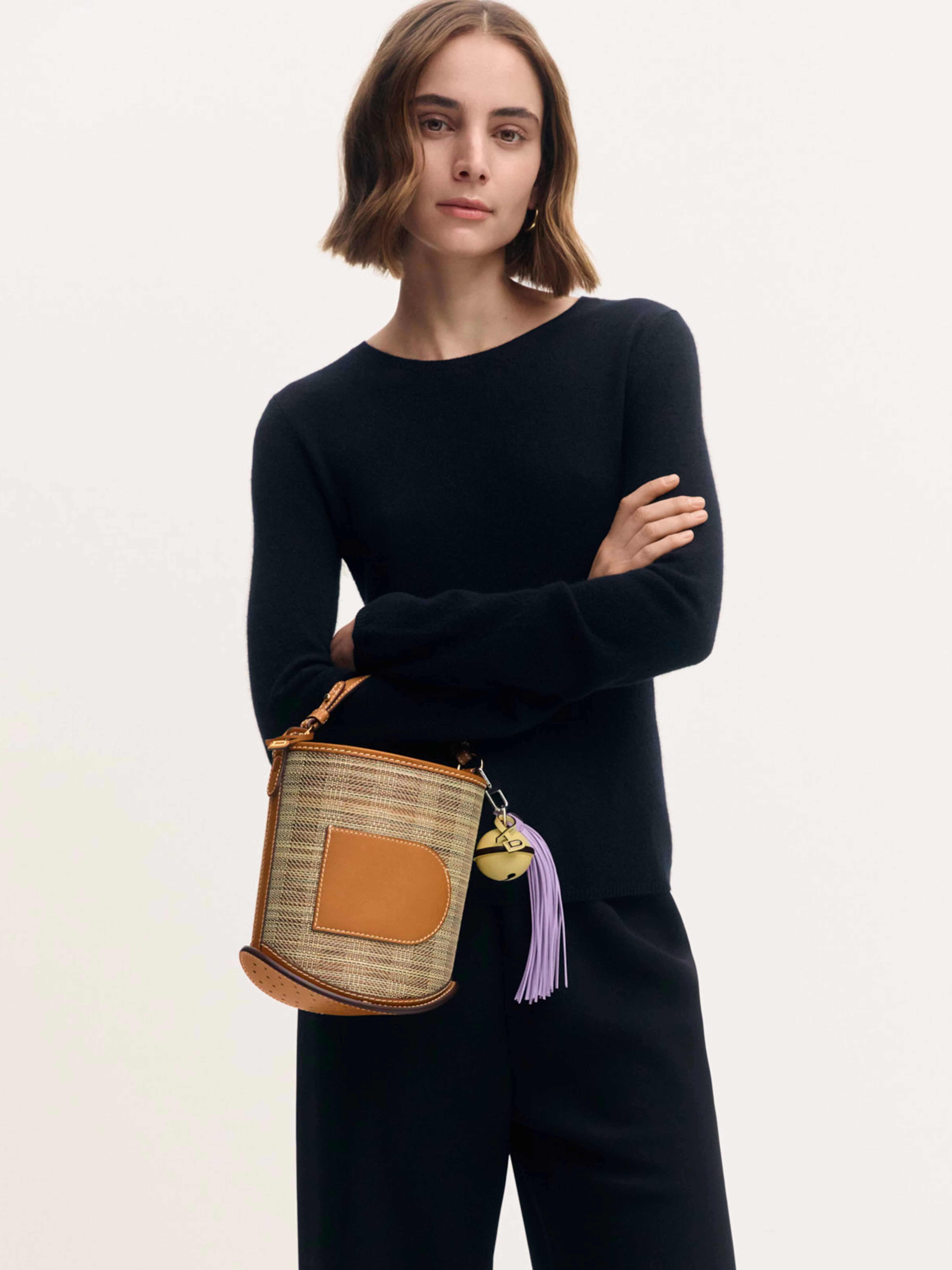 Pin Mini Bucket Strap Cavale Vegetal - Top handles