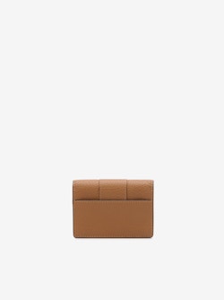 Delvaux Brown Leather Card Holder Wallet Delvaux