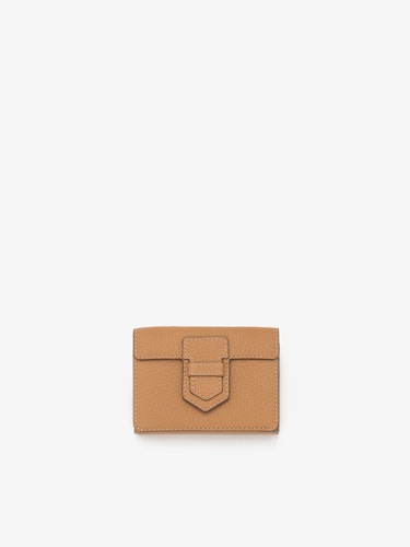 Livre Wallet Mini in Rodeo Calf - Vegetal - Medium Size - Maison Delvaux
