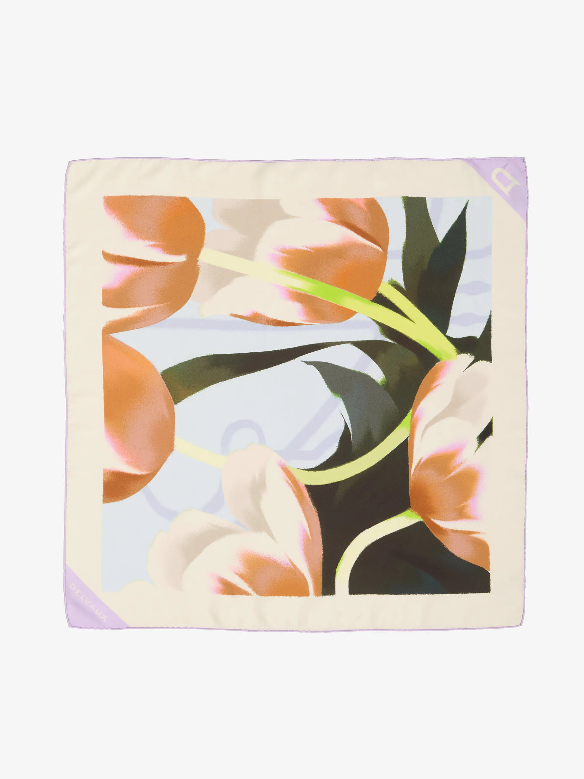 デルボー DELVAUX SCARF Scarf-70-Tulips-Silk-Twill.jpg