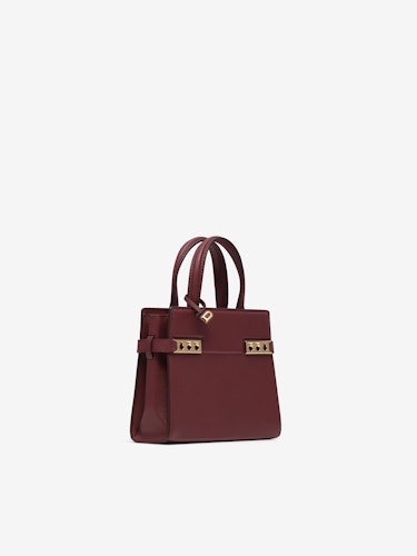 Tempête leather mini bag Delvaux Red in Leather - 36333907
