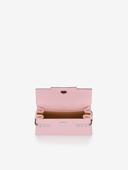 DELVAUX Smooth Calfskin Mini Tempete Satchel Pink 316858
