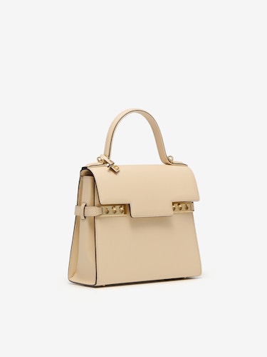Shop DELVAUX Tempete Casual Style Plain Leather Party Style Office