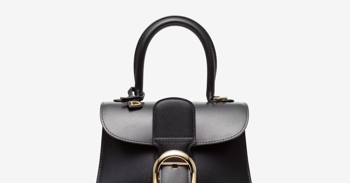Delvaux Black Leather Mini Le Brillant Top Handle Bag Delvaux