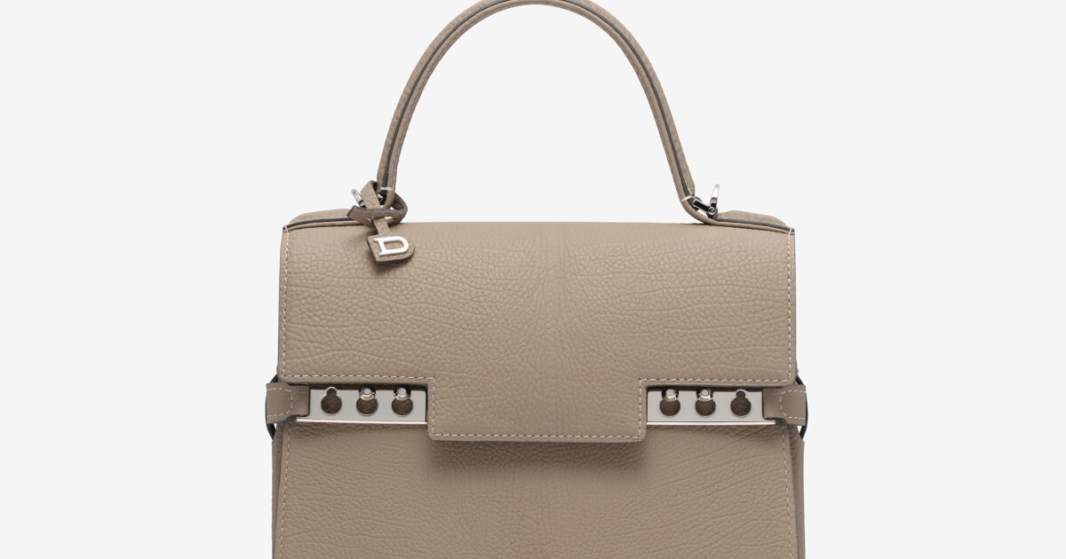 Delvaux Cool Box MM in Taurillon Soft Grained Calfskin Vegetal