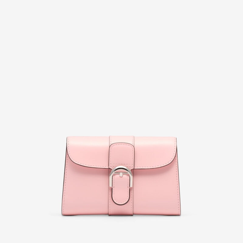 Brillant Compact Wallet in Box Calf - Bloom - Medium Size - Maison Delvaux