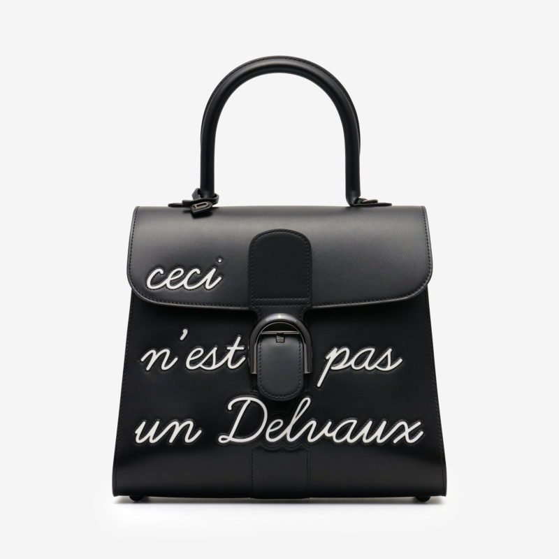 Delvaux Rene Magritte Pouch Wallet Black