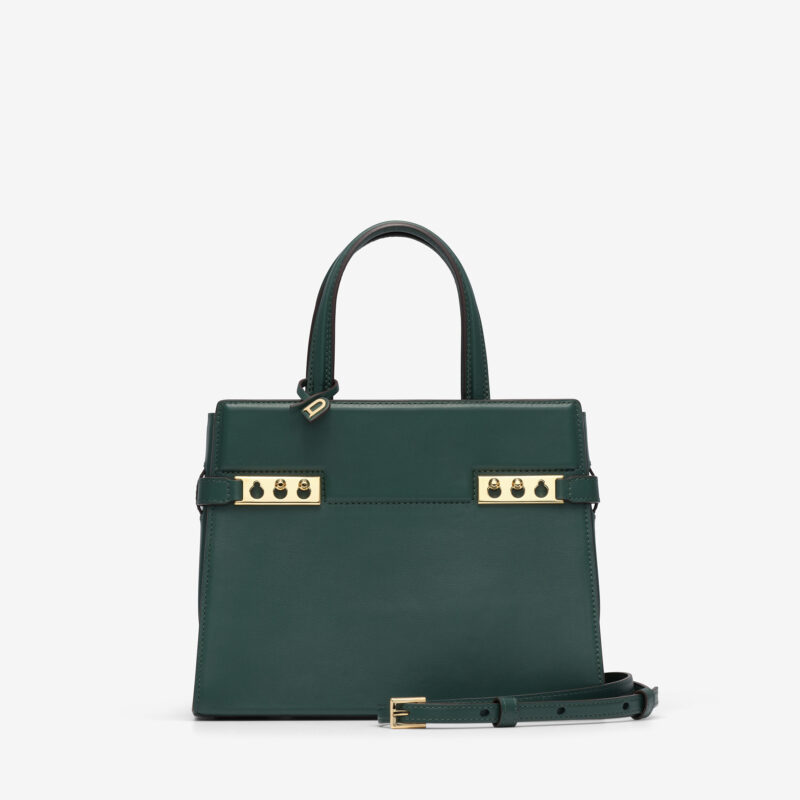 Brillant leather handbag Delvaux Green in Leather - 40868597