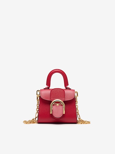 Shop DELVAUX Tempete 2WAY Plain Leather Elegant Style Handbags by