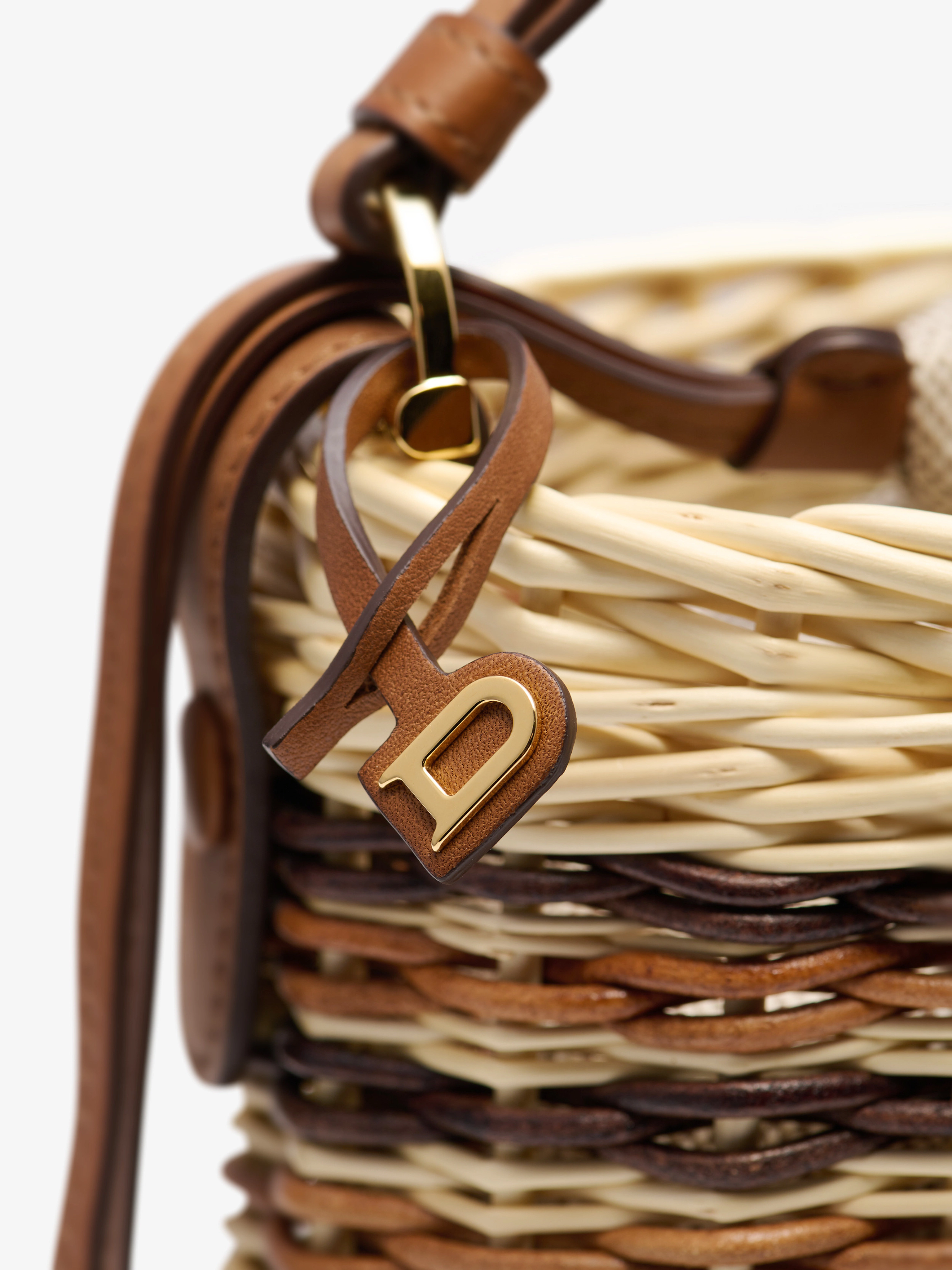 Pin Mini Bucket Osier Natural - Hazel - Top handles